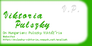 viktoria pulszky business card
